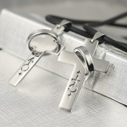 Férfi És Női Szimbólumok Kedves Szerelmesek Nyaklánc Medál