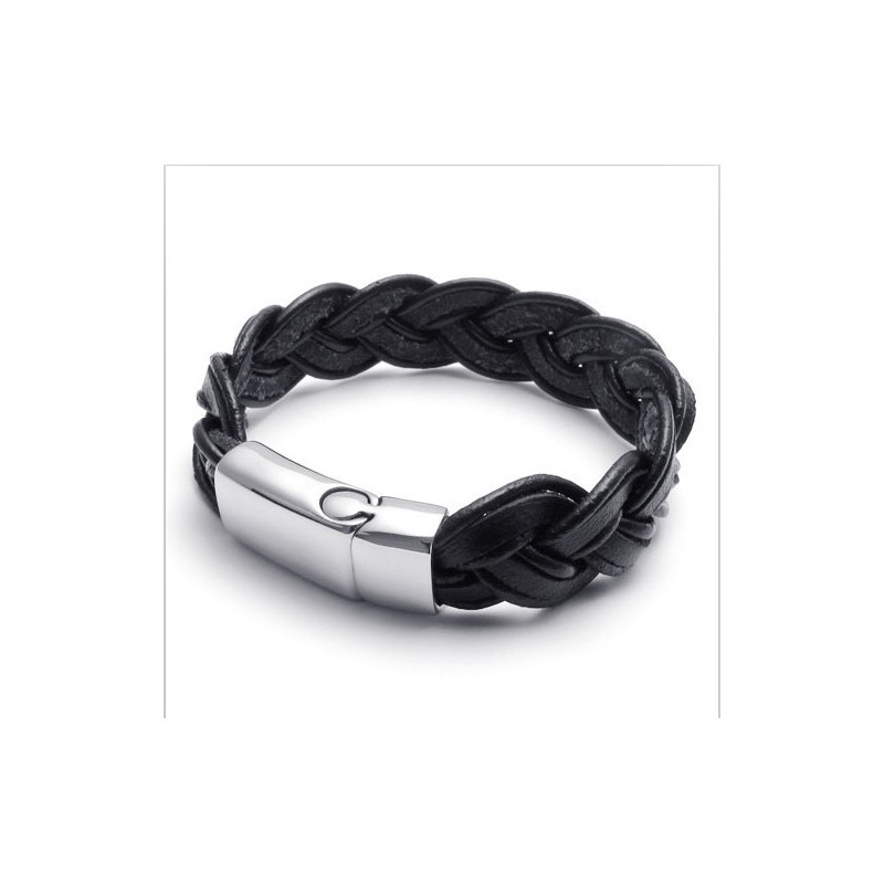 Ügyes Dizájn, Finom Színek, Stabil Minőségű Titán Bőr Karkötő