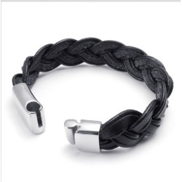 Ügyes Dizájn, Finom Színek, Stabil Minőségű Titán Bőr Karkötő