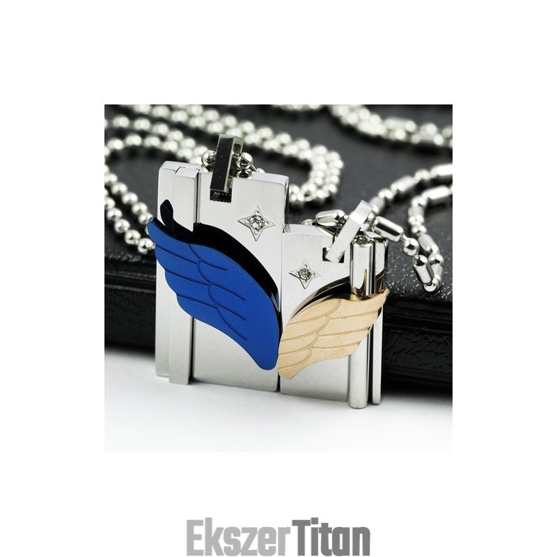 Angyalok Szárnyain Édes Szerelmesek Titán Nyaklánc Medál