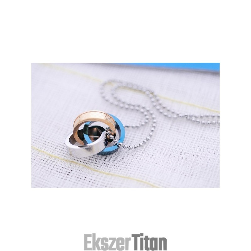 Divat Ajándékok Barátodnak Titán Egymásba Illő Kör Medál Nyaklánc