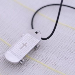 Divat Ajándék Snowboard Biblia Titán Nyaklánc Medál
