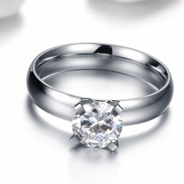 Tartós, Használatban Lévő Női Titán Gyűrű Strasszokkal