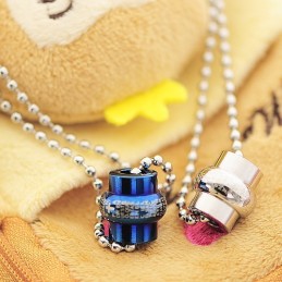 Klasszikus Kék Stílusú Bibliai Titán Páros Nyaklánc És Medál (Egy Pár)