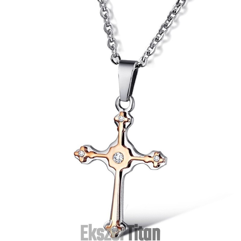 Mennyiség Királya Női Kereszt Titán Nyaklánc