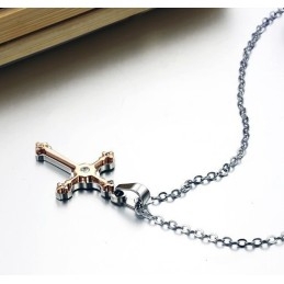 Mennyiség Királya Női Kereszt Titán Nyaklánc