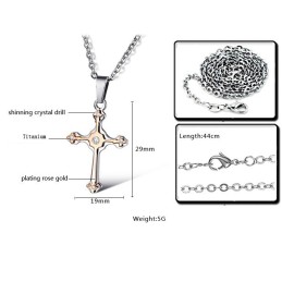 Megbízható Minőségű Női Kereszt Titán Nyaklánc