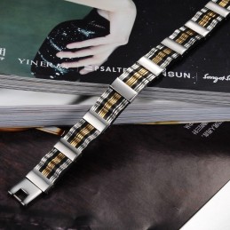 Megbízható Minőségű Férfi Titán Szilikon Karkötő