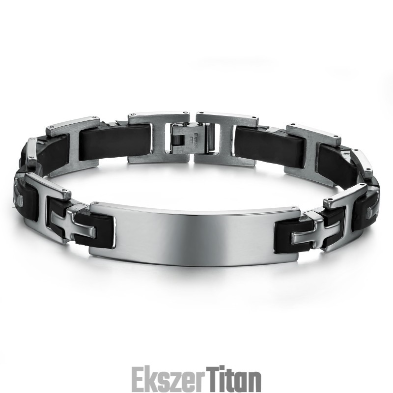 Tartós, Használatban Lévő Férfi Titán Szilikon Karkötő