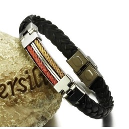 Minőségi És Mennyiségi Garantált Titán Bőr Karkötő