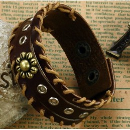 Kiváló Minőségű Retró Titán Bőr Karkötő