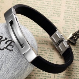 Kiváló Minőségű Férfi Titán Szilikon Karkötő