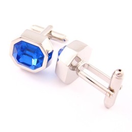 Divatos Titán Mandzsettagombok Menő Kék Opállal