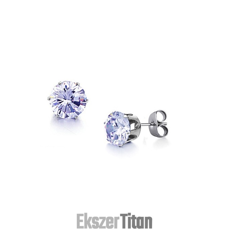Kiváló Minőségű Titán Fülbevaló Gyémánttal