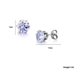 Kiváló Minőségű Titán Fülbevaló Gyémánttal