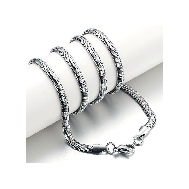 Kiváló Minőségű Lapos Kígyó Alakú Titán Lánc