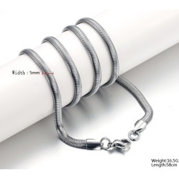 Kiváló Minőségű Lapos Kígyó Alakú Titán Lánc