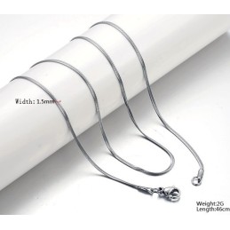 Kiváló Minőségű Lapos Kígyó Alakú Titán Lánc