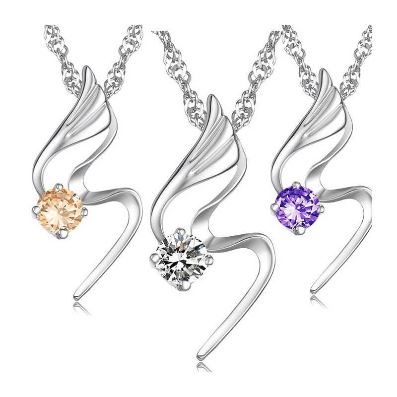 Megbízható Minőségű Női  Bevonatú Titán Nyaklánc Gyémánttal