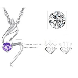 Megbízható Minőségű Női  Bevonatú Titán Nyaklánc Gyémánttal