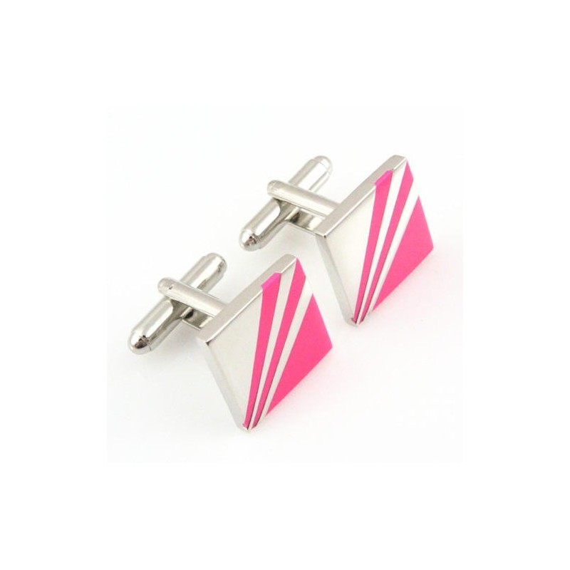 Divat Rózsaszín Titán Négyzet Alakú Mandzsettagombok