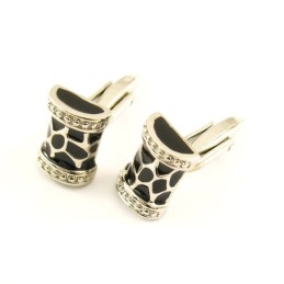 Fekete Virágdob Titán Mandzsettagombok