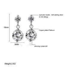 Minőségi És Mennyiségi Garantált Női Allergiamentes  Bevonatú Titán Fülbevalók