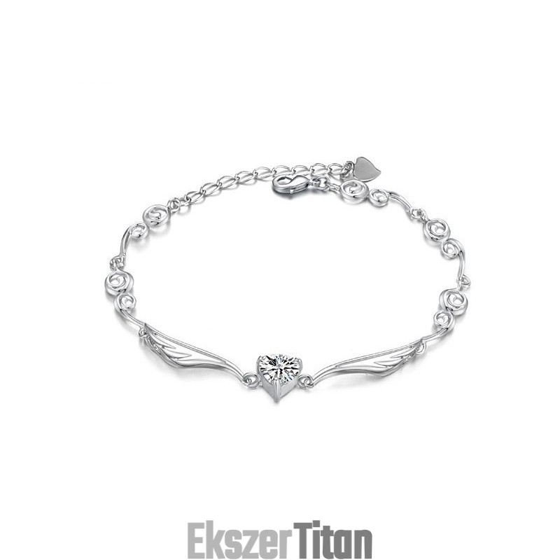 Széles Választékú Női  Bevonatú Titán Karkötő Gyémánttal