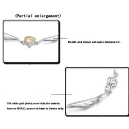 Széles Választékú Női  Bevonatú Titán Karkötő Gyémánttal