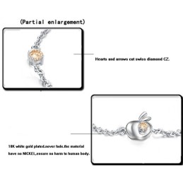 Megbízható Hírnévvel Rendelkező Női Üreges  Bevonatú Titán Karkötő Strasszokkal