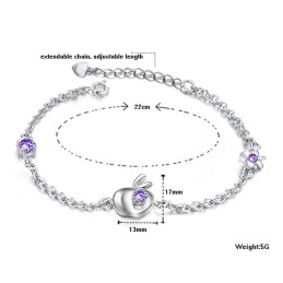 Megbízható Hírnévvel Rendelkező Női Üreges  Bevonatú Titán Karkötő Strasszokkal