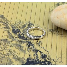 Kiváló Minőségű Női  Bevonatú Titán Gyűrű Strasszokkal