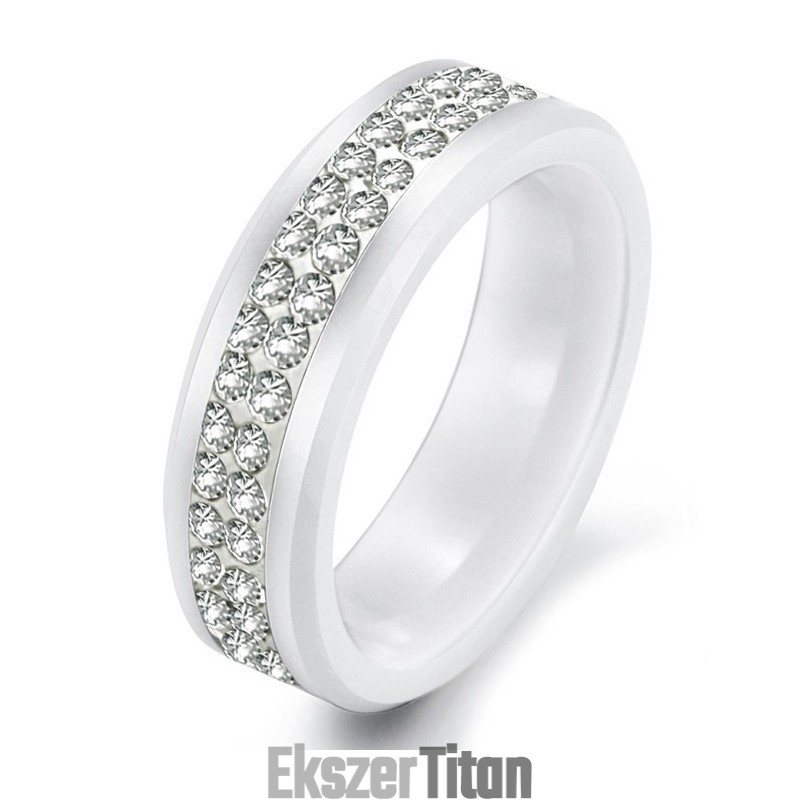 A Minőségi Volfrám Kerámia Gyűrű Királynője Strasszokkal