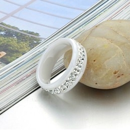 A Minőségi Volfrám Kerámia Gyűrű Királynője Strasszokkal