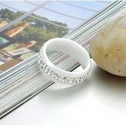 A Minőségi Volfrám Kerámia Gyűrű Királynője Strasszokkal