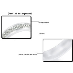 A Minőségi Volfrám Kerámia Gyűrű Királynője Strasszokkal