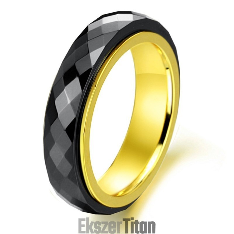 Világszerte Ismert Fekete Volfrám Kerámia Gyűrű