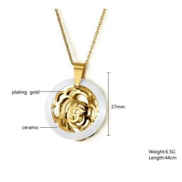 Stabil Minőségű Női Volfrám Kerámia Nyaklánc