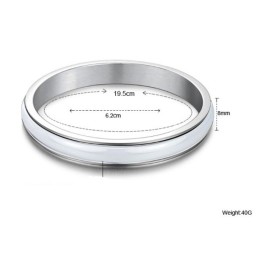 Megbízható Hírnévvel Rendelkező Férfi Fehér Volfrám Kerámia Karperec