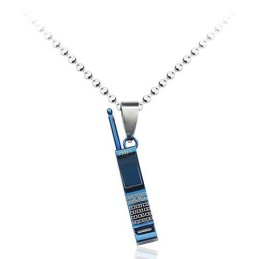 Új Stílusú Férfi Kék Mobiltelefon Titán Medál - Ingyenes Lánc