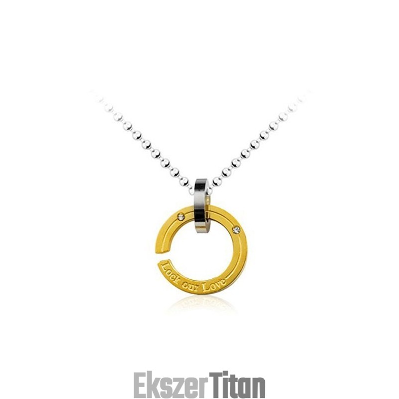 Nézd Meg A Szerelmünket Kör Titán Medál - Ingyenes Lánc
