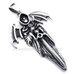 Kiváló Titán Grim Reaper Medál Nyaklánc (Ingyenes Lánc)