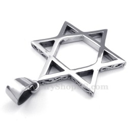 Kiürített Csillag Alakú Férfi Személyiség Titán Medál Nyaklánc (Ingyenes Lánc)