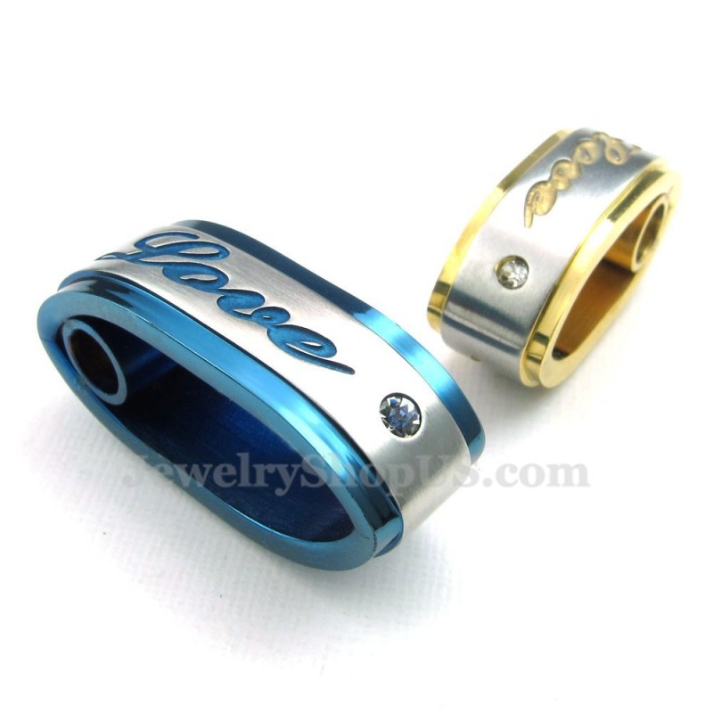 Titán Kék Színű Páros Medál Nyaklánc (Ingyenes Lánc) (Egy Pár)