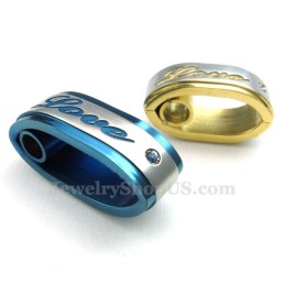 Titán Kék Színű Páros Medál Nyaklánc (Ingyenes Lánc) (Egy Pár)