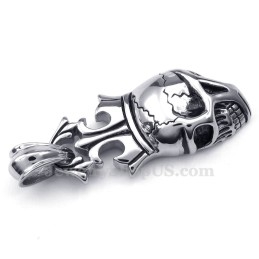 Titán Császári Korona Koponya Medál Nyaklánc (Ingyenes Lánc)