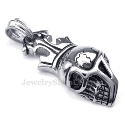 Titán Császári Korona Koponya Medál Nyaklánc (Ingyenes Lánc)