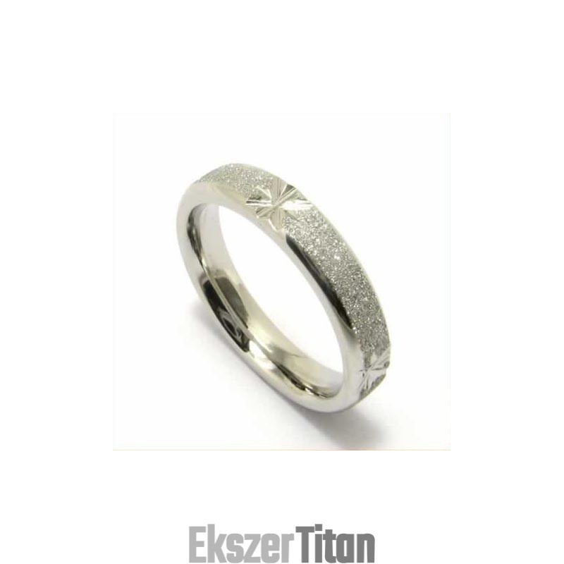 Csiszolt 4 Mm-Es Titán Gyűrű Csiszolt 4 Mm-Es Titán Gyűrű