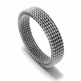 Hálós Uniszex 4 Mm-Es Titán Gyűrű