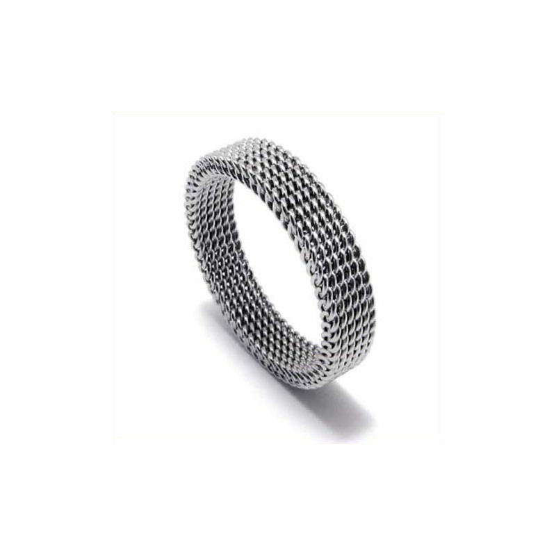 Hálós Uniszex 4 Mm-Es Titán Gyűrű Hálós Uniszex 4 Mm-Es Titán Gyűrű